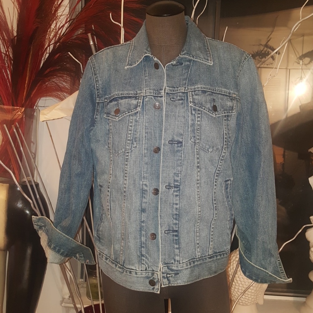 Gap Denim Jacket Blue Sz Small